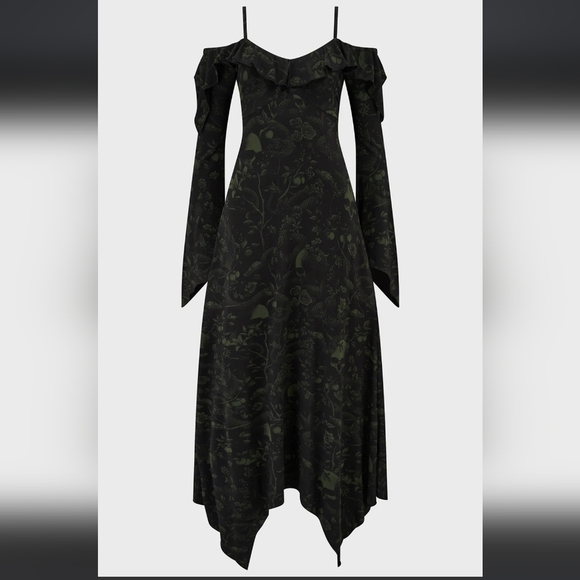 Killstar Dresses & Skirts - Killstar Black Gothic Floral Dress